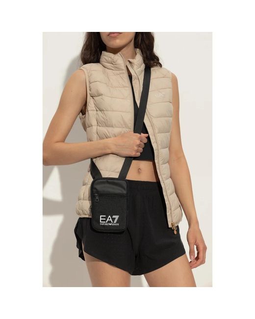 EA7 Black Schultertasche Mit Logo