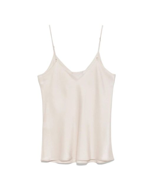 Sleeveless Tops Lorena Antoniazzi de color White