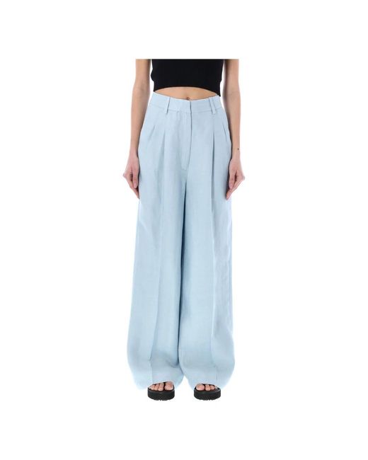 Loulou Studio Blue Wide Trousers