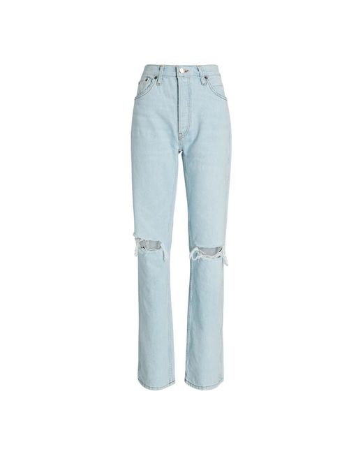 Re/done Blue Straight Fit Jeans