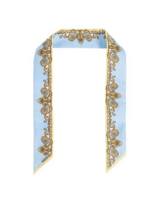 Versace Blue Silky Scarves