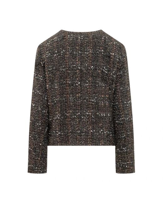 Fabiana Filippi Gray Tweed Jackets