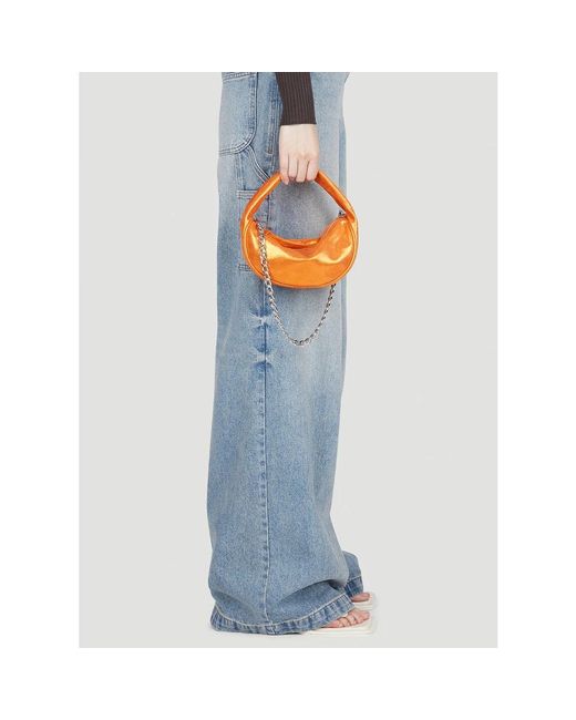 By Far Orange Mini Bags
