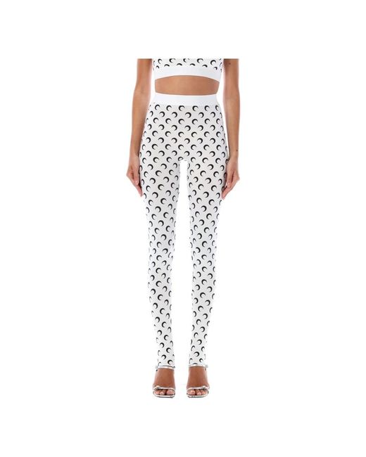 MARINE SERRE White Leggings