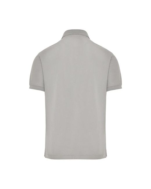Emporio Armani Baumwoll polo shirt 3 knöpfe in Gray für Herren