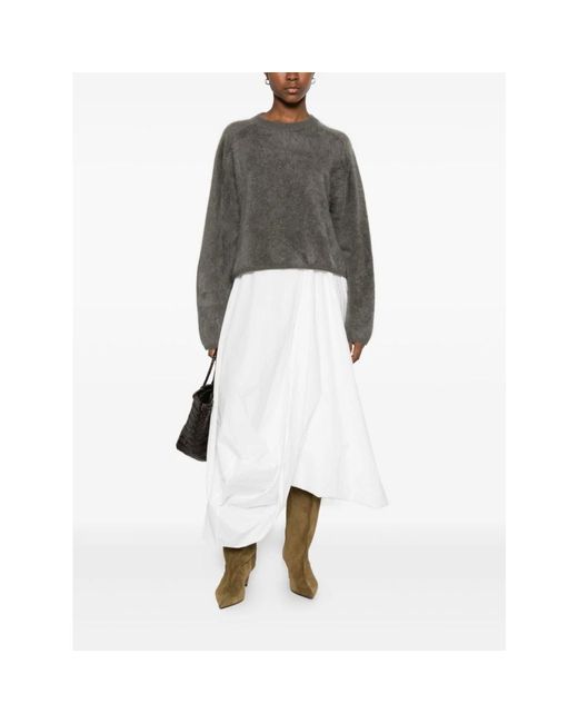 Soft Goat Gray Cashmere Knitwear