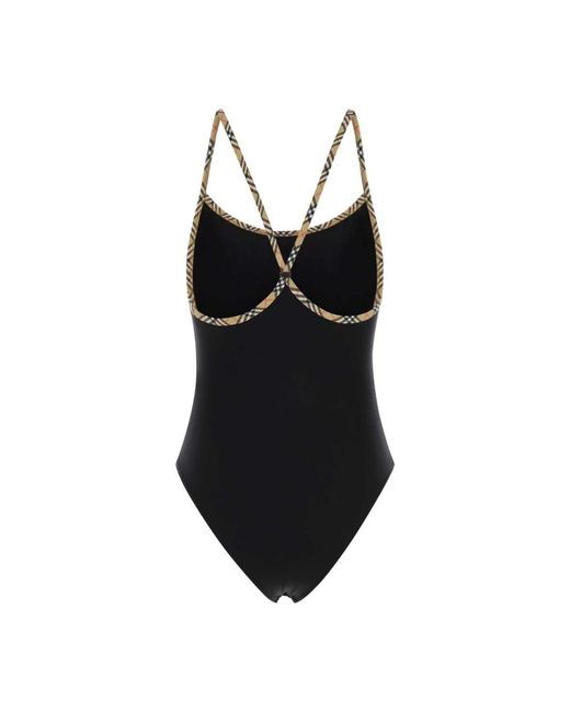 One-Piece Burberry de color Black