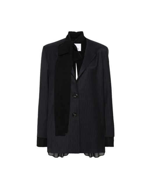 Erika Cavallini Semi Couture Black Blazers
