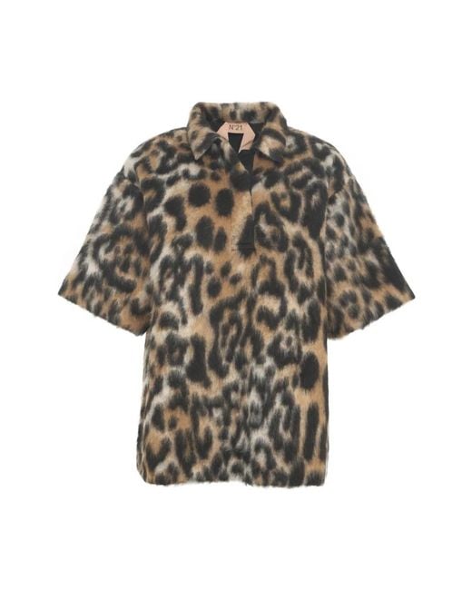 N°21 Faux Fur & Shearling Jackets in het Gray