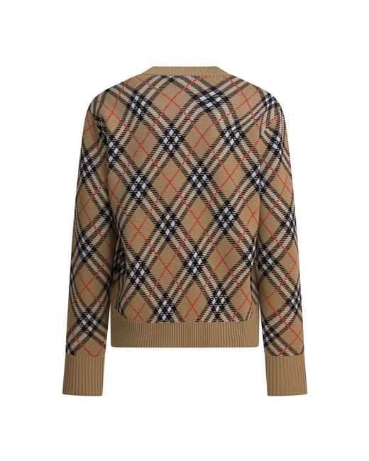 Burberry Natural Round-Neck Knitwear