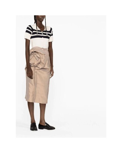 Midi Skirts di Maison Margiela in Natural