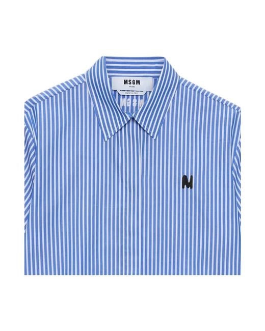 Shirts MSGM de color Blue