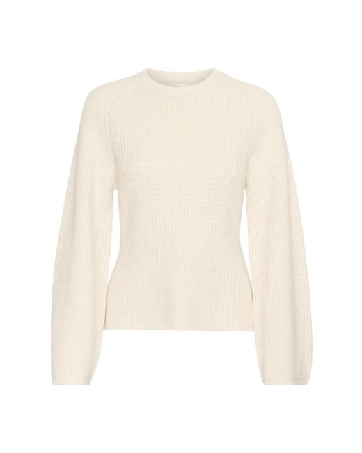 Round-Neck Knitwear Inwear de color White