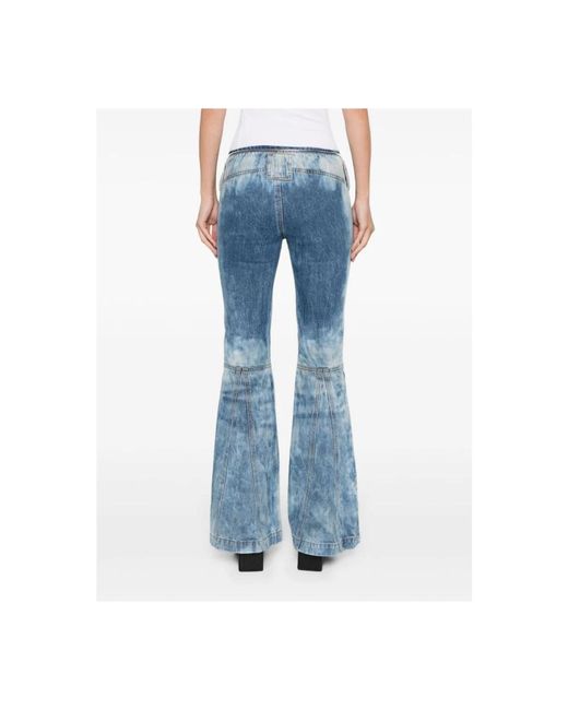 DIESEL Blue Vintage flare jeans mit distressed details