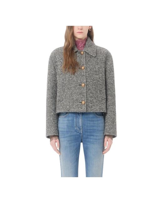 Light Jackets Valentino de color Gray