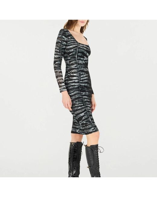 Roberto Cavalli Black Midi Dresses