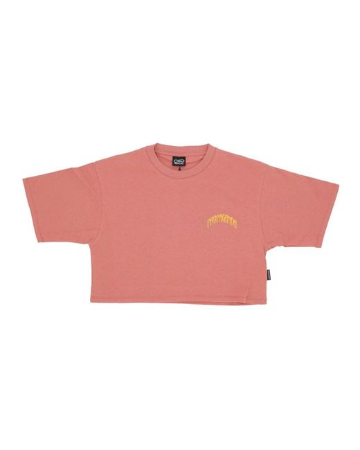 Propaganda Pink Jaguar Triangle Croptop Tee Clay