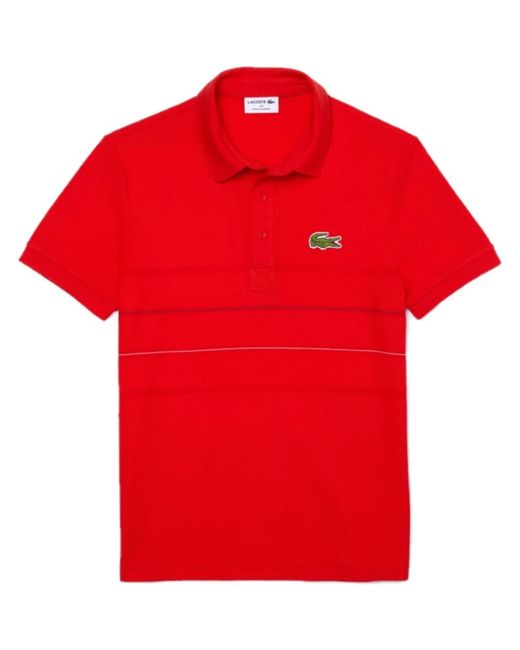 Lacoste Tops ,Rood ,Katoen Rode Polo Shirt in het Red voor heren
