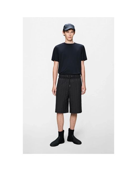 Rains Black Long Shorts