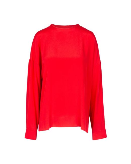 Long Sleeve Tops di Ottod'Ame in Red