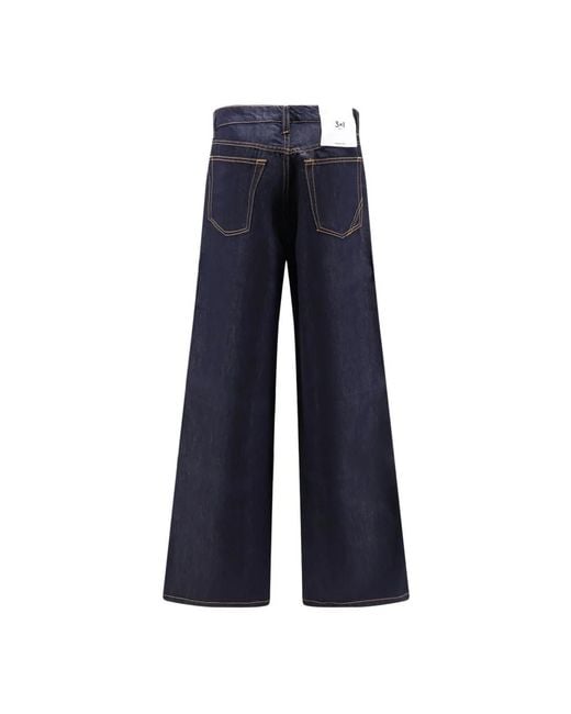 3x1 Blue Wide Jeans