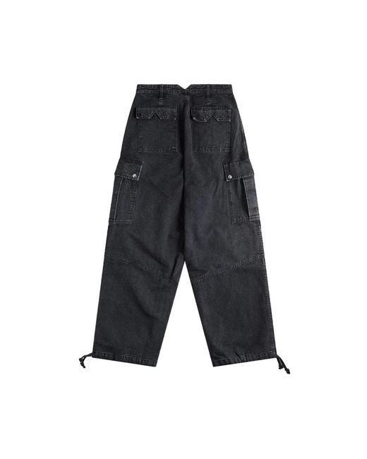 Rhude Gray Straight Trousers for men