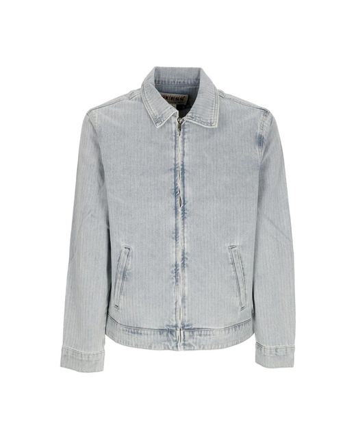 Guess Gray Denim Jackets for men