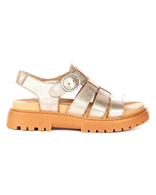 Timberland White Flat Sandals