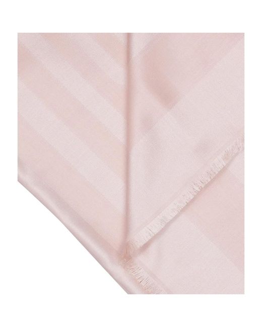 Lanvin Pink Rosa logo bedruckter wolle seiden schal