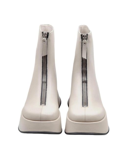 Vic Matié Gray Ankle Boots