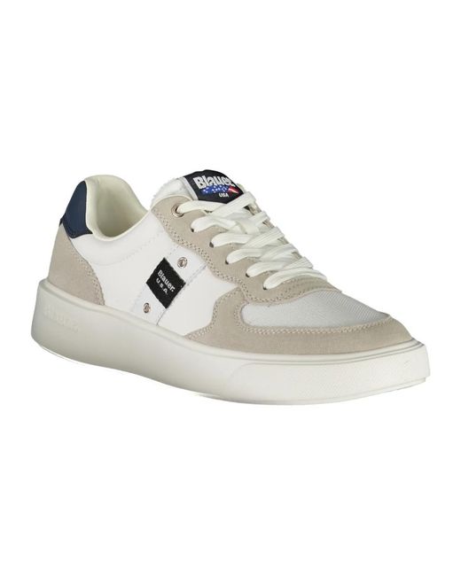 Blauer White Sneakers for men