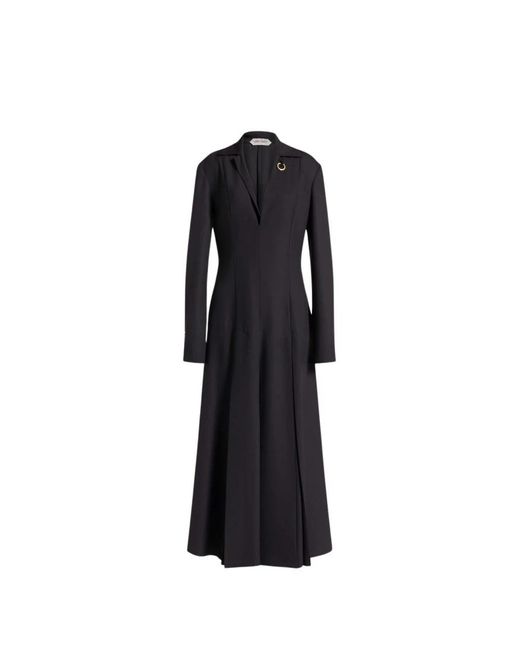 Alberta Ferretti Black Midi Dresses