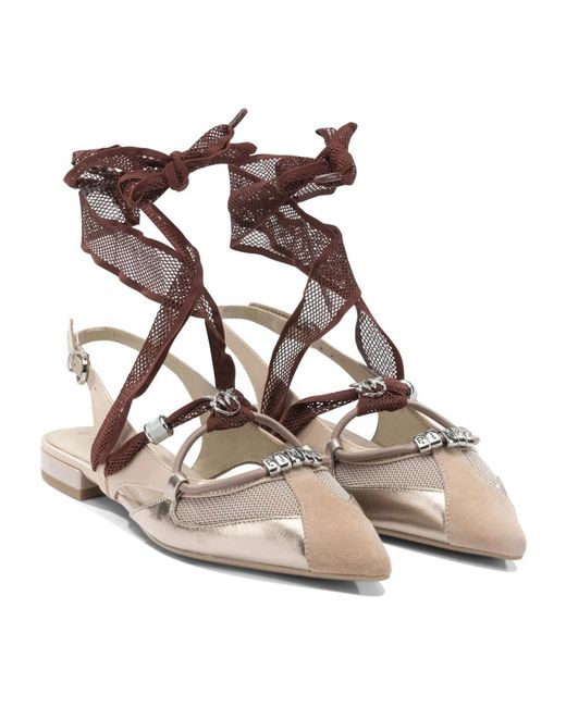 Pinko Brown Ballerinas