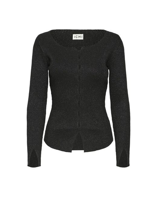 Ichi Truien & Vesten ,Zwart ,Cardigan in het Black