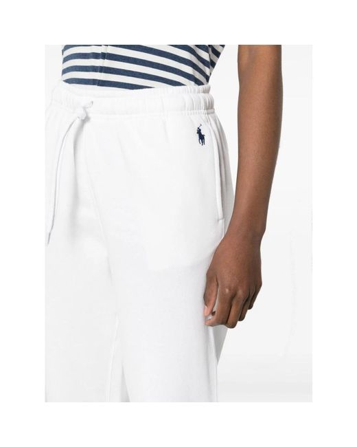 Polo Ralph Lauren White Sweatpants
