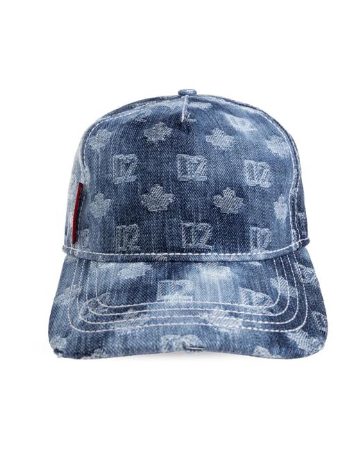 DSquared² Denim Baseball Cap in het Blue