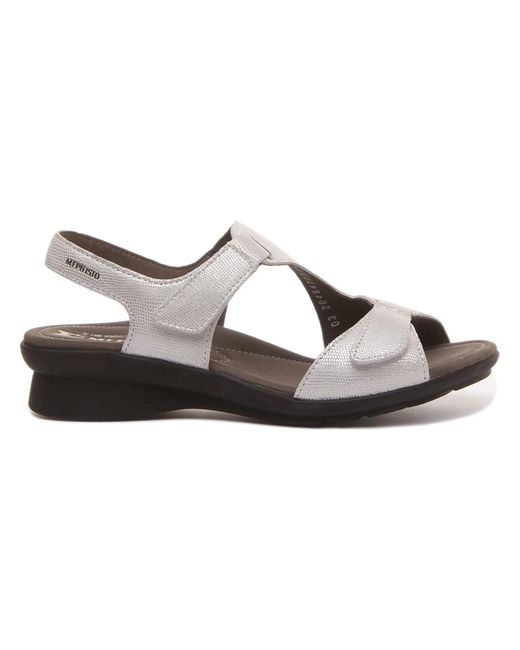 Mephisto Brown Flat Sandals