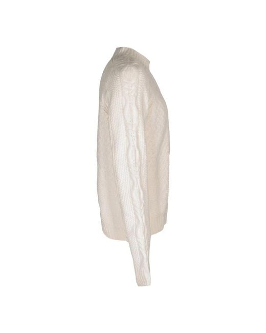 Dondup White Round-Neck Knitwear for men