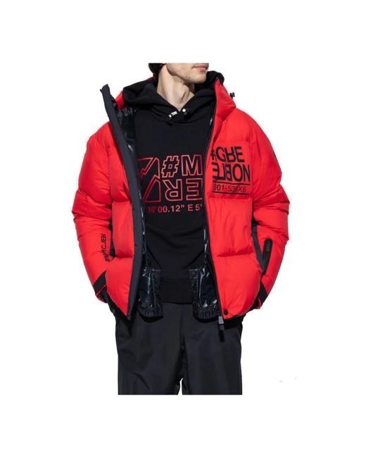 Moncler Red Down Jackets for men