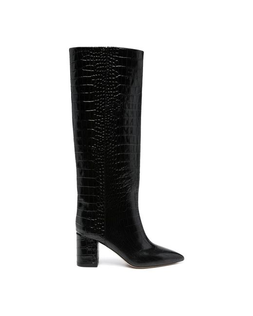 Paris Texas Black Heeled Boots