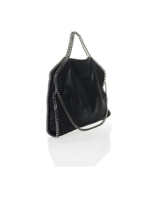 Stella McCartney Black Falabella fold over tote