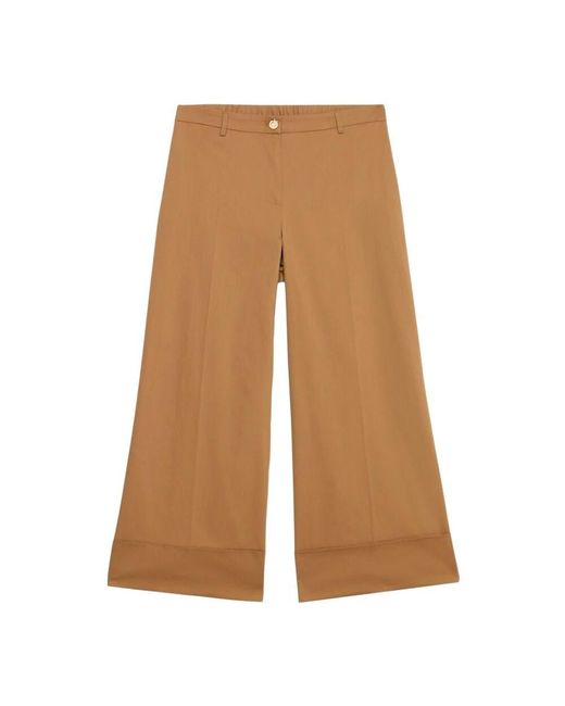 Wide Trousers Oltre en coloris Brown