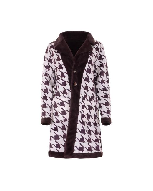 Maicazz Single-Breasted Coats in het Purple