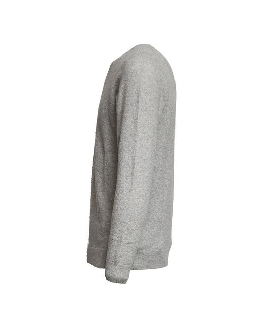 Zanone Gray Round-Neck Knitwear for men