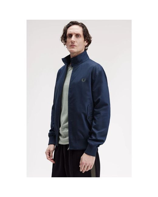 Fred Perry Jassen ,Blauw ,Katoen Klassieke Harrington-Jas Tennisblauw in het Blue voor heren
