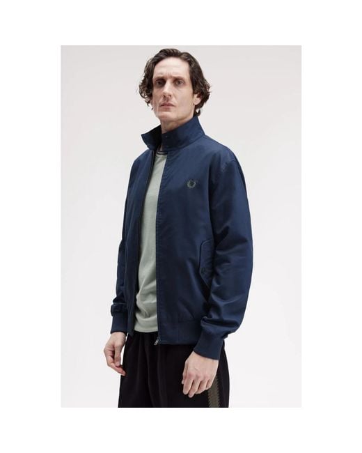 Fred Perry Blue Bomber Jackets for men