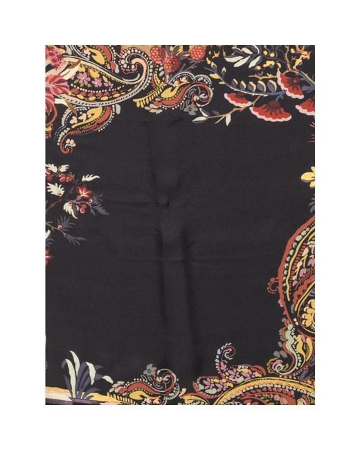 Etro Metallic Silk Scarves