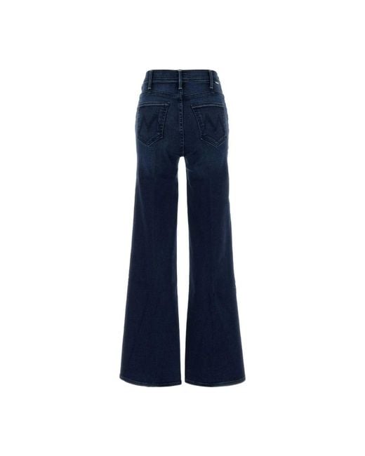 Mother Blue Wide Jeans