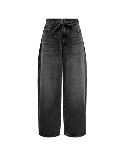 ONLY Gray Wide Jeans