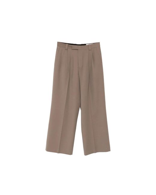TONYWACK Brown Wide Trousers for men